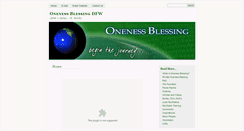 Desktop Screenshot of onenessblessing-dfw.com